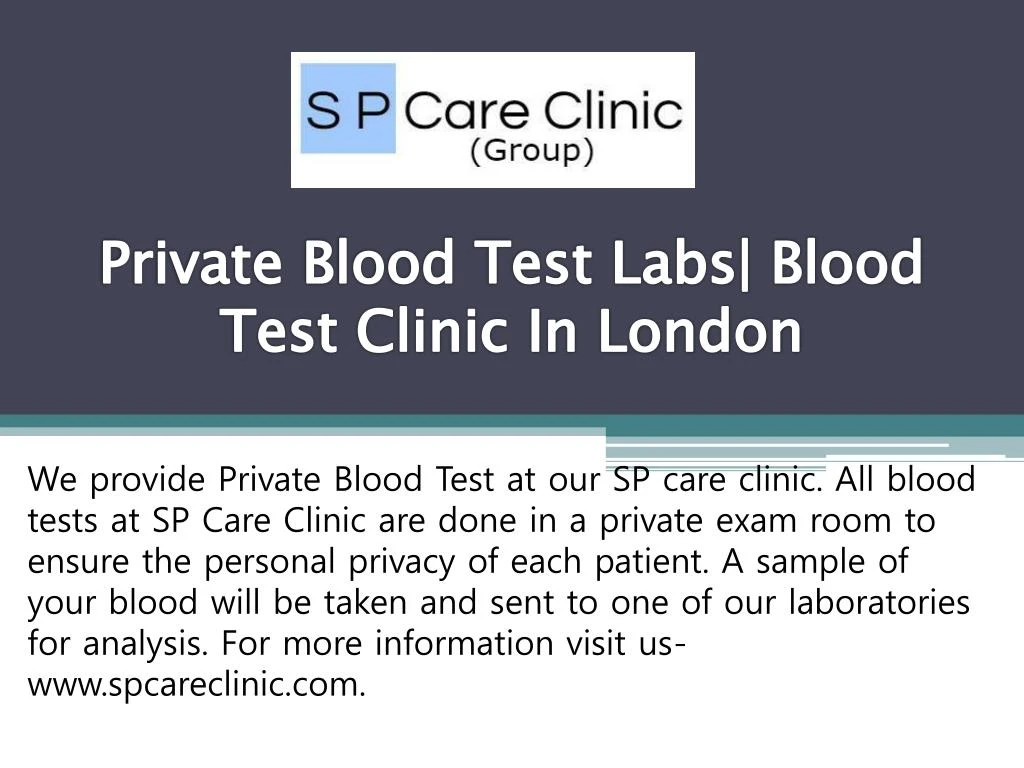private blood test labs blood test clinic