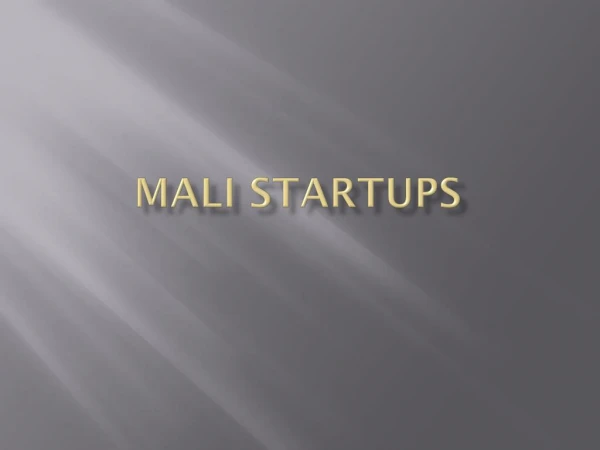 Mali Startup