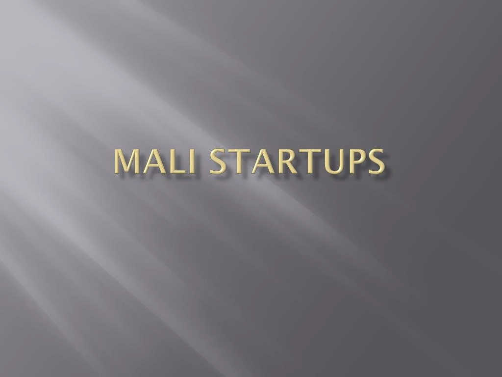 mali startups
