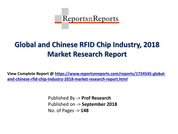 Global RFID Chip Industry with a focus on the Chinese Market