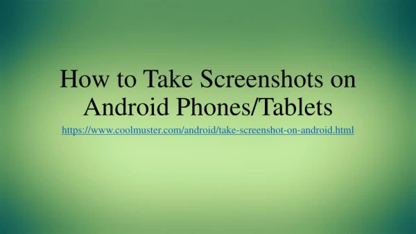6 Easy Ways to Take Screenshot on Android Devices