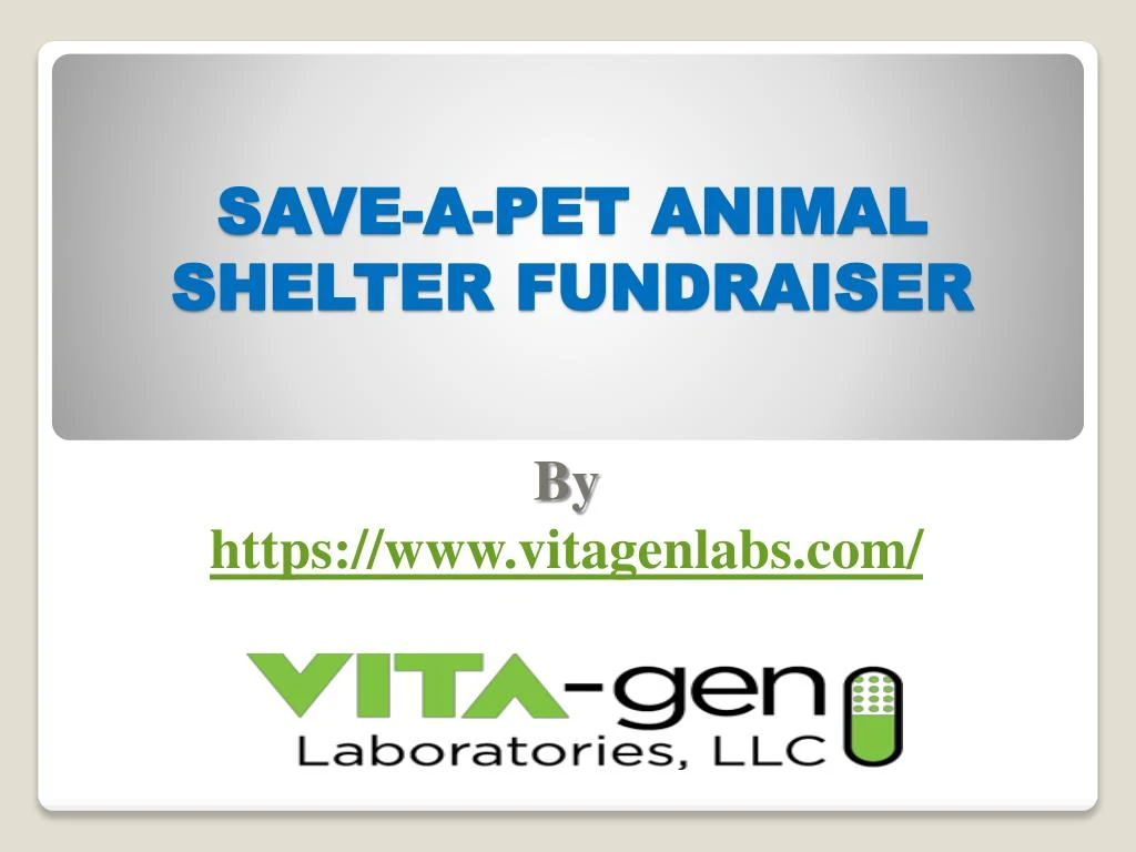 save a pet animal shelter fundraiser