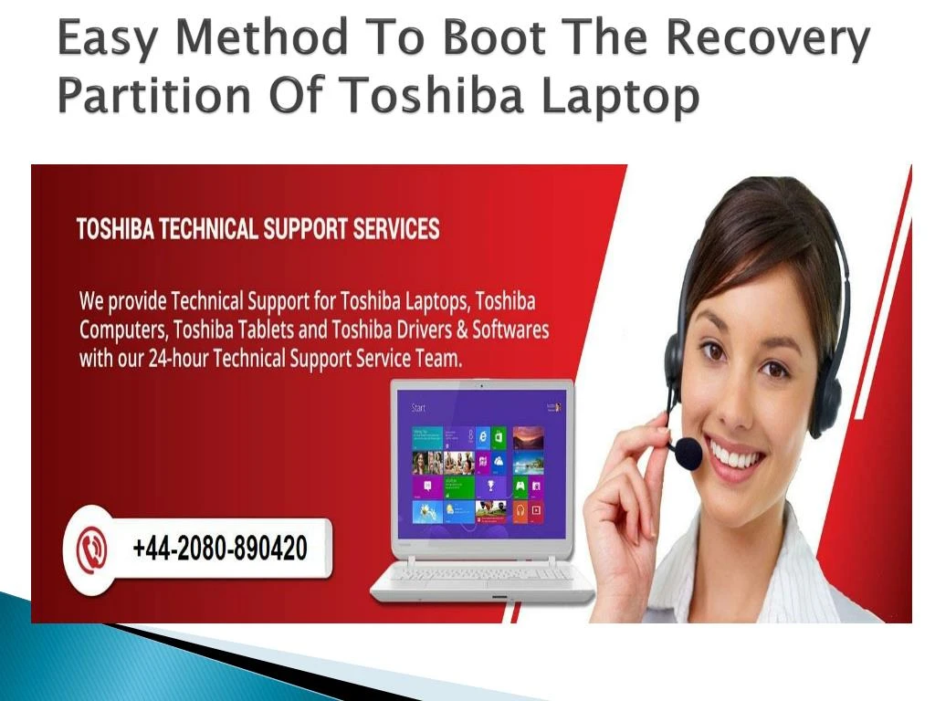 easy method to boot the recovery partition of toshiba laptop
