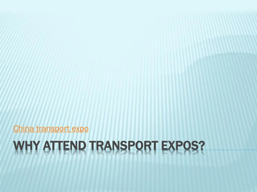 china transport expo