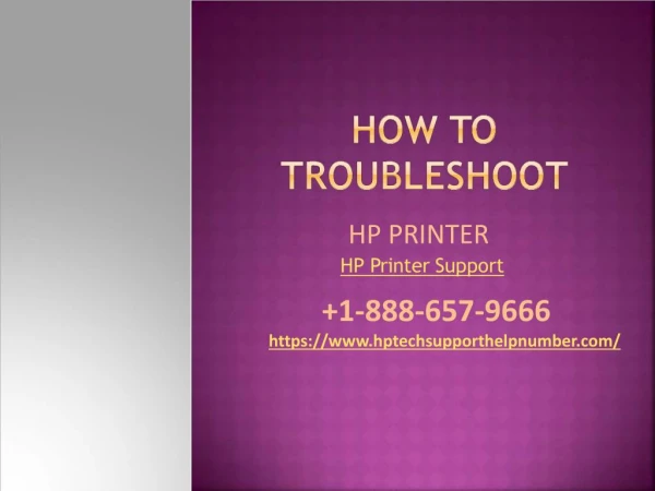 how to troubleshoot hp printer