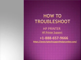 how to troubleshoot hp printer - slide 1