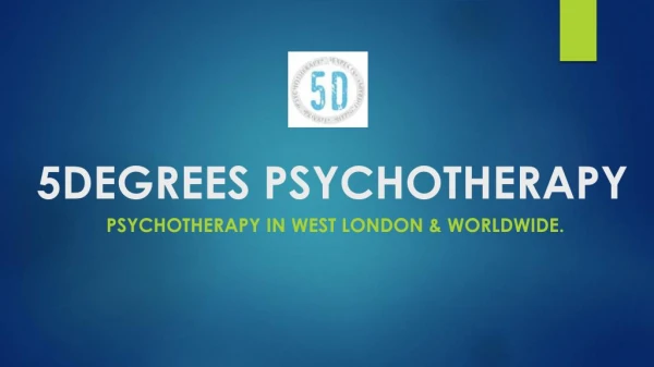 5 Degrees psychotherapy services