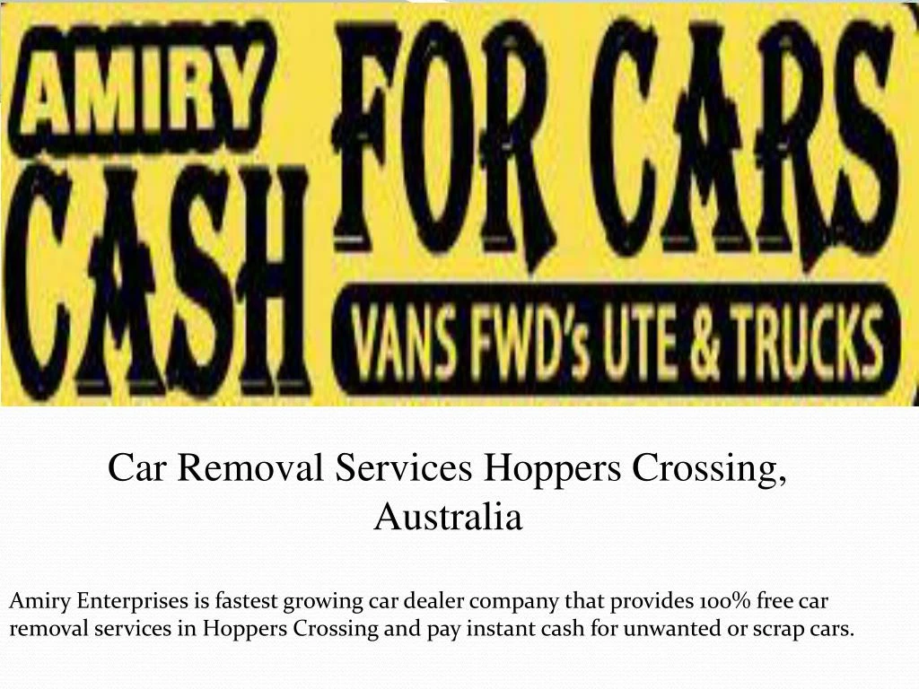 car removal services hoppers crossing australia
