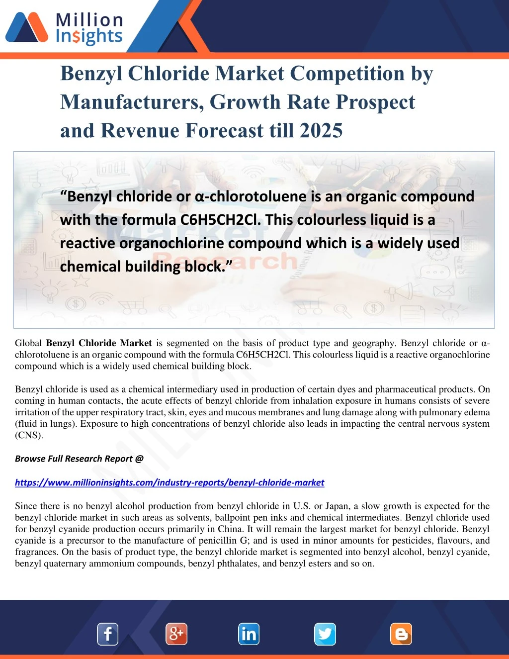 benzyl chloride market competition