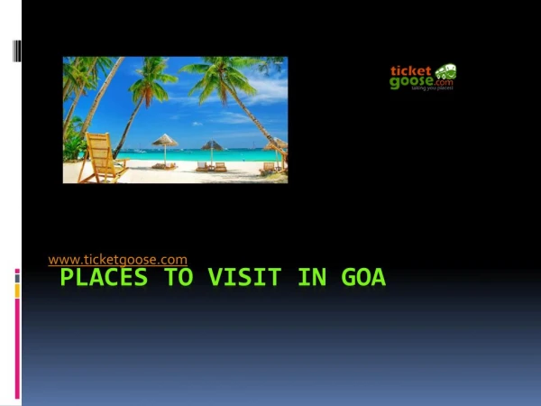 Places to visit in goa