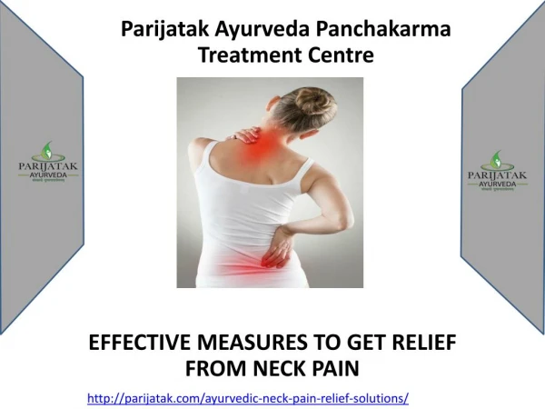 Ayurvedic Neck Pain Relief, Couses, Symptoms, Cure Centre | Parijatak