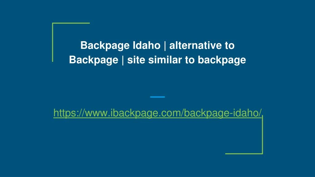 backpage idaho alternative to backpage site similar to backpage