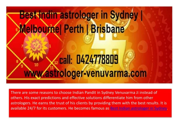 Best Indian astrologer in Sydney
