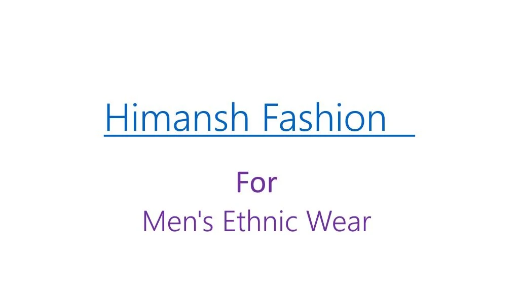 himansh fashion