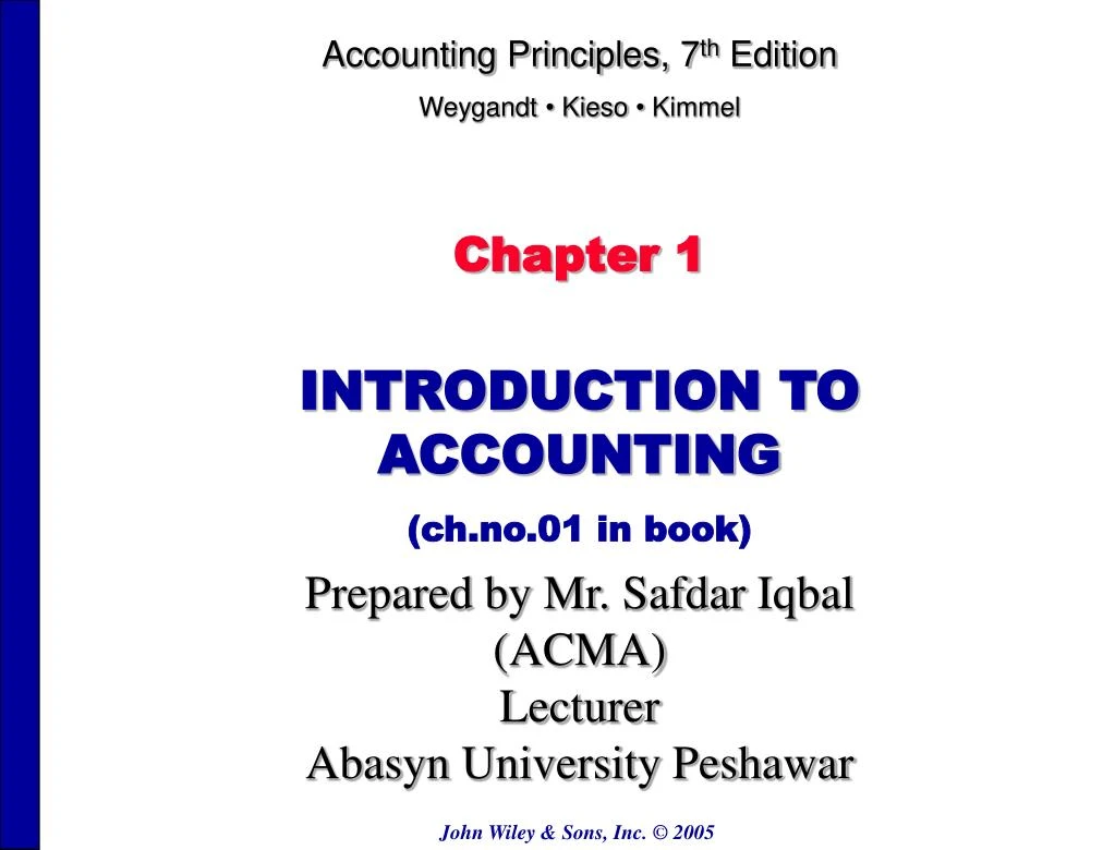 accounting principles 7 th edition weygandt kieso
