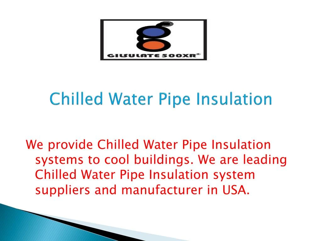 chilled water pipe insulation