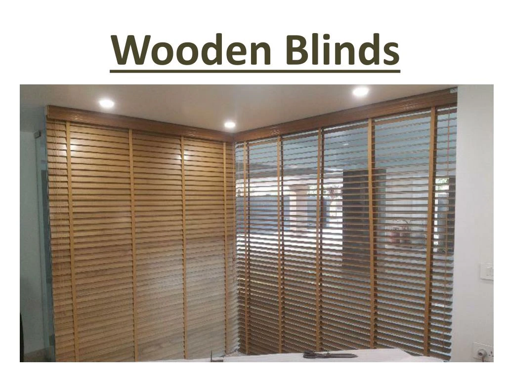 wooden blinds