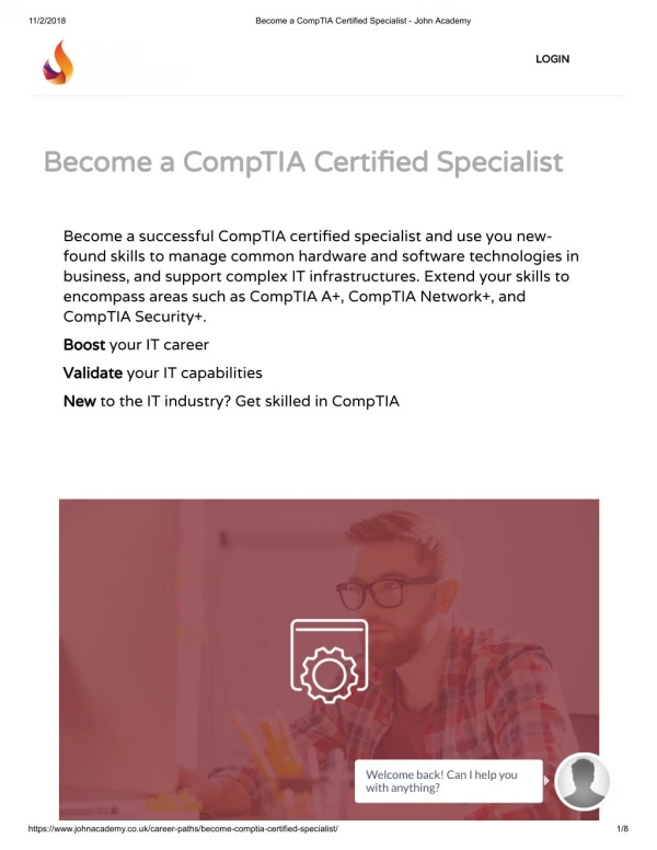 CompTIA Certified Specialist - John Academy