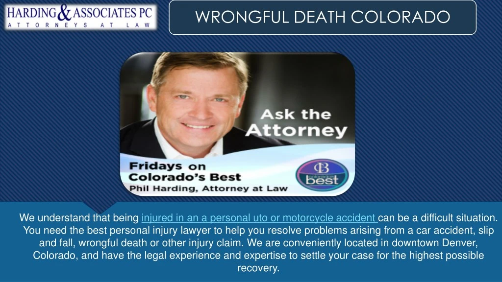 wrongful death colorado