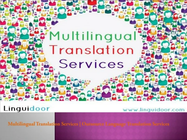 Multilingual Translation Services | Outsource Language Translation Services