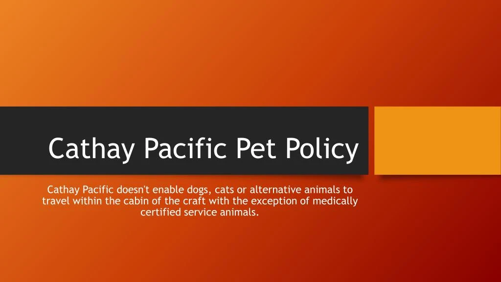 cathay pacific pet policy