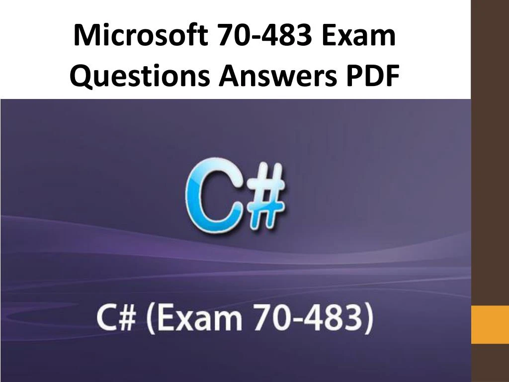 microsoft 70 483 exam questions answers pdf