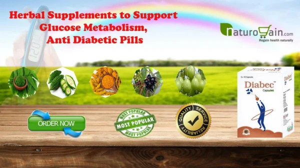 Herbal Supplements to Support Glucose Metabolism, Anti Diabetic Pills