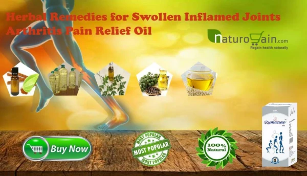 Herbal Remedies for Swollen Inflamed Joints Arthritis Pain Relief Oil
