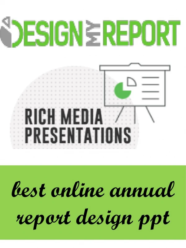 best online annual report design ppt