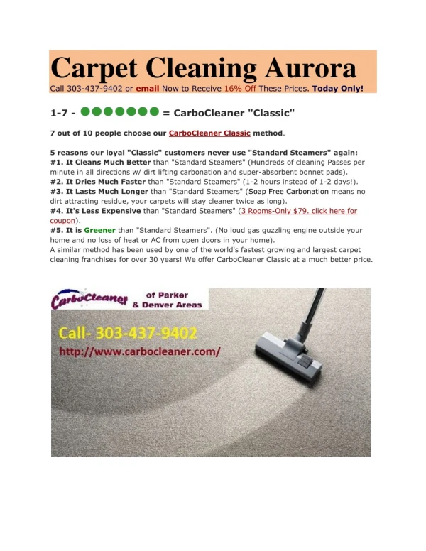 Carpet Cleaning Aurora