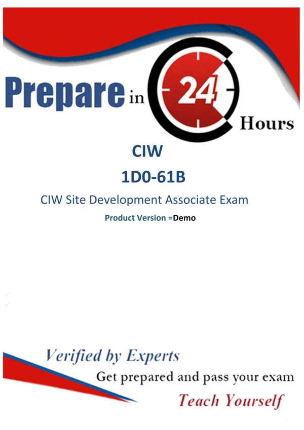 Download Real CIW 1D0-61B Exam Question Answer - 1D0-61B Real Braindumsps