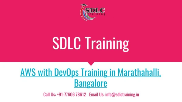 AWS with DevOps Training in Marathahalli, Bangalore
