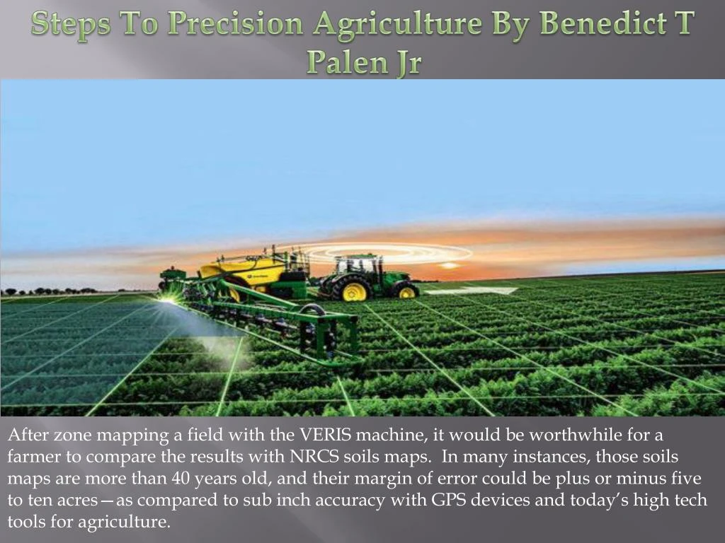 steps to precision agriculture by benedict