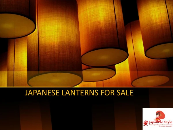 japanese lanterns for sale