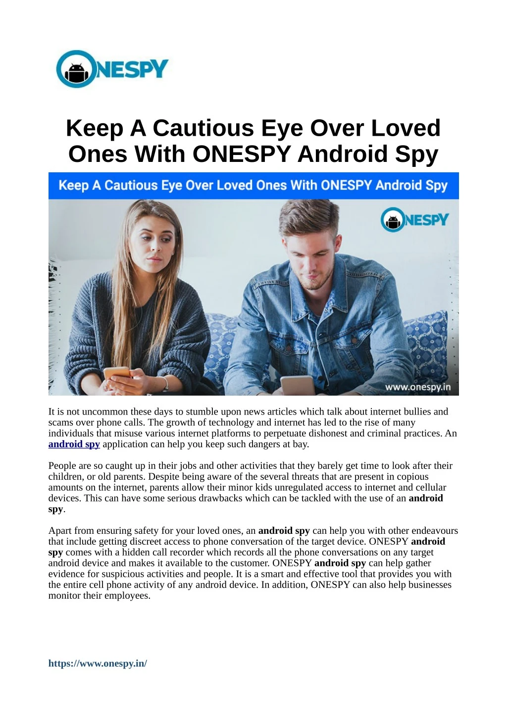 keep a cautious eye over loved ones with onespy