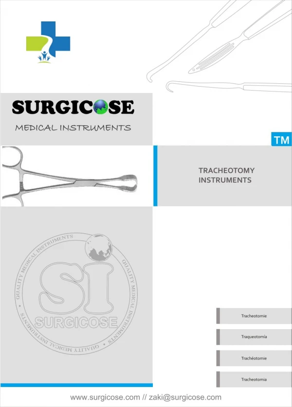 TRACHEOTOMY INSTRUMENTS BY SURGICOSE