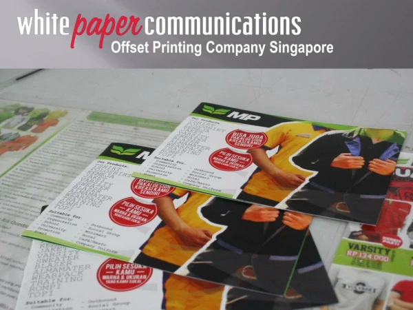 WPC - Offset Printing Company Singapore