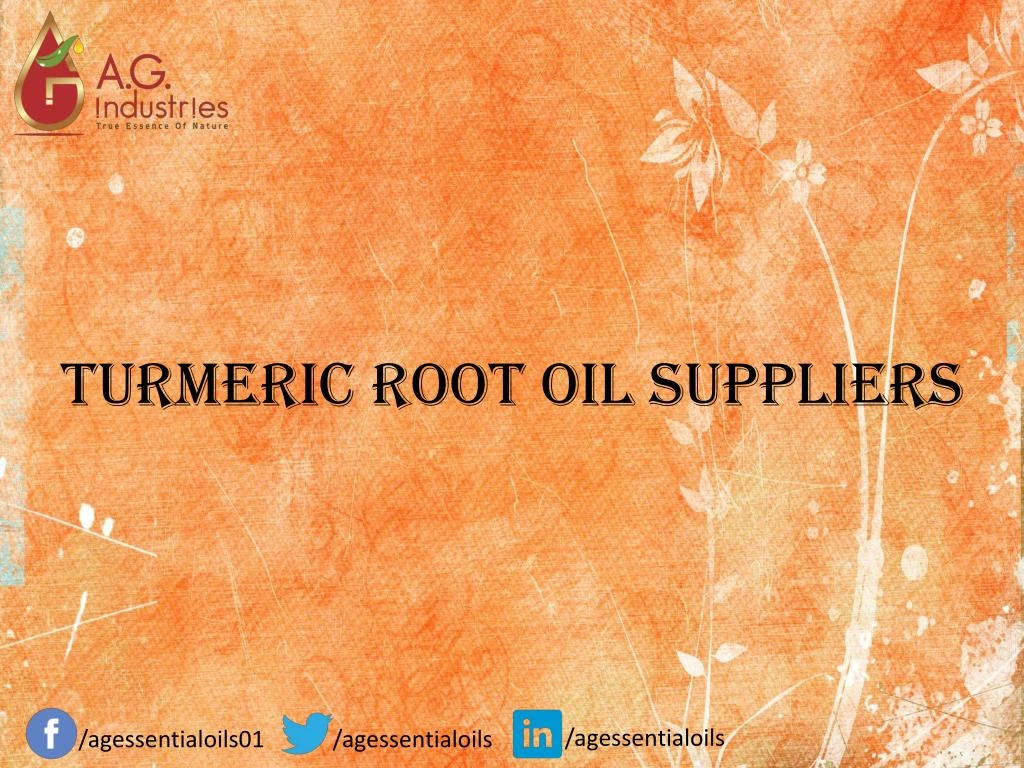 turmeric root oil suppliers