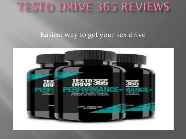 testo drive 365 side effects