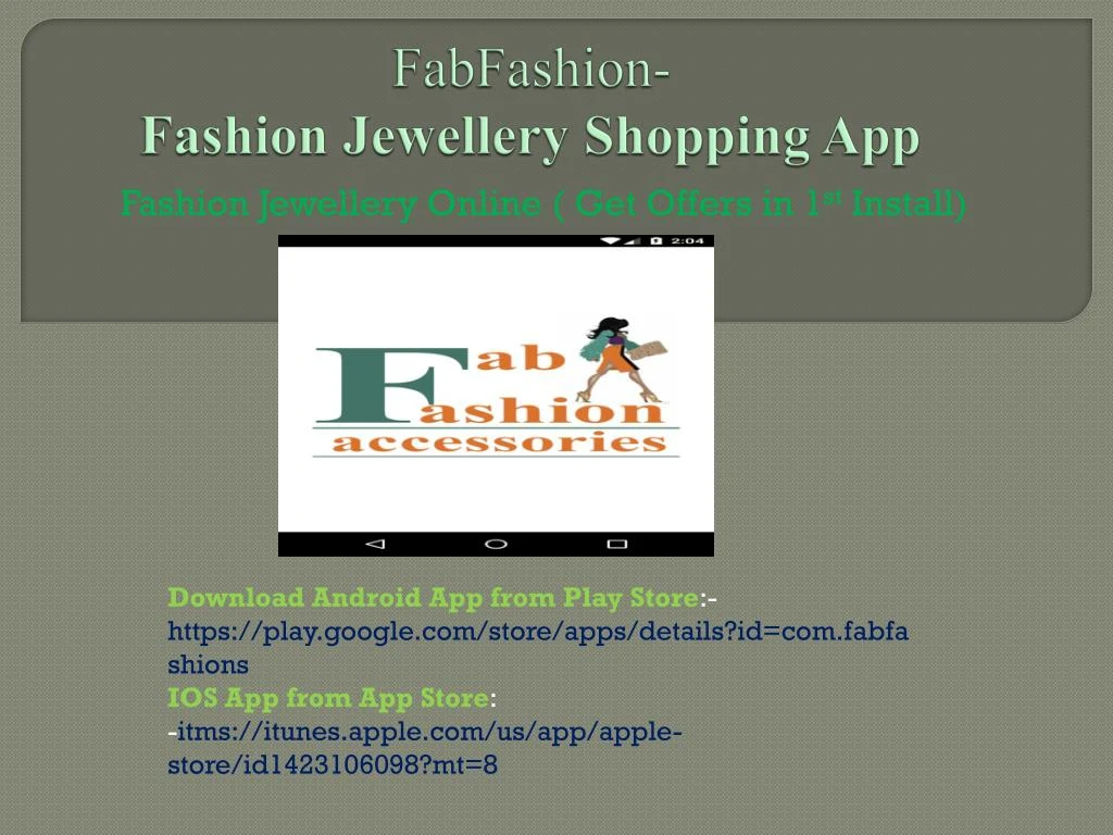 fabfashion fashion jewellery shopping app