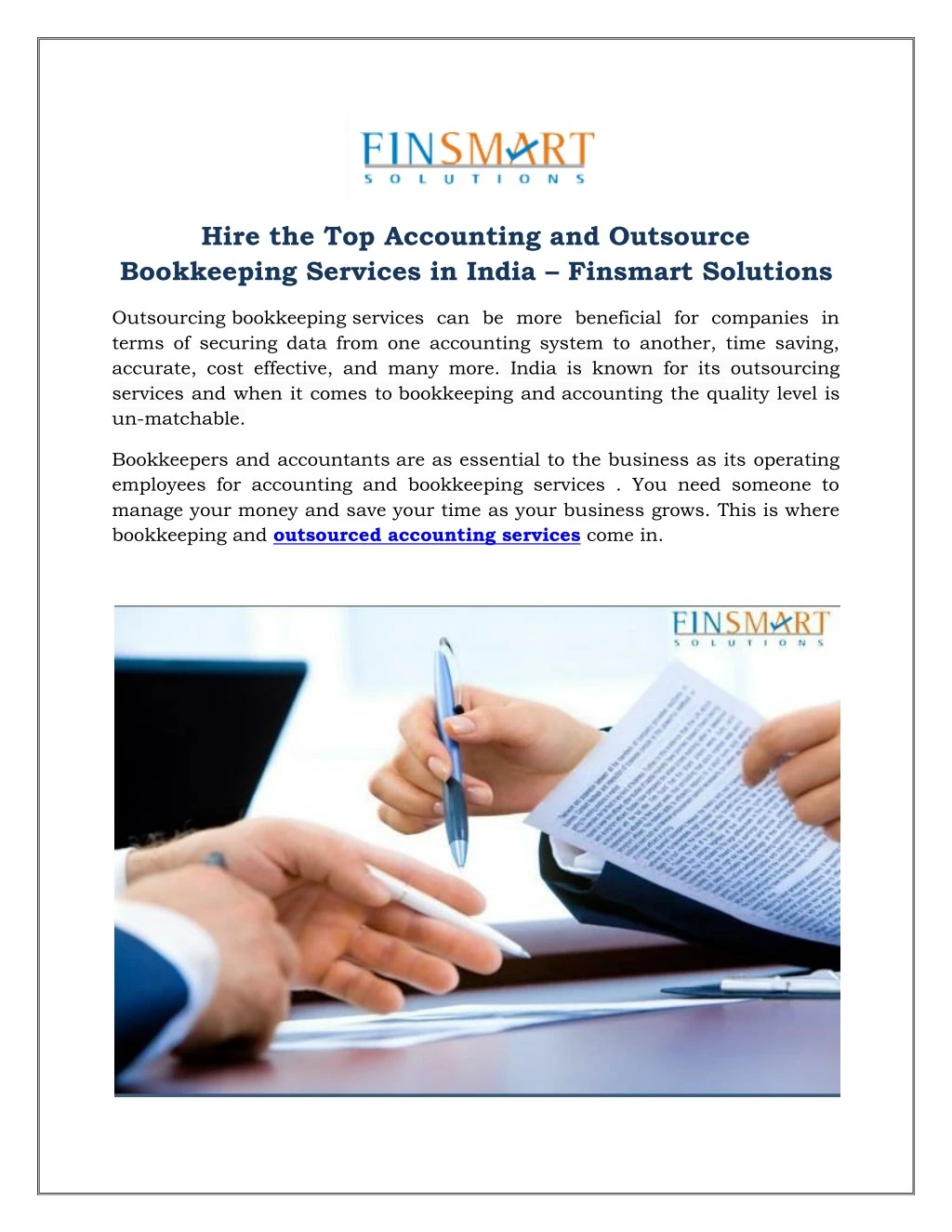 hire the top accounting and outsource bookkeeping