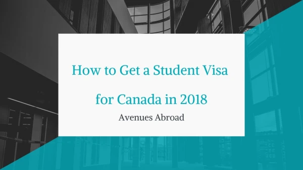 How to Get a Sudent Visa