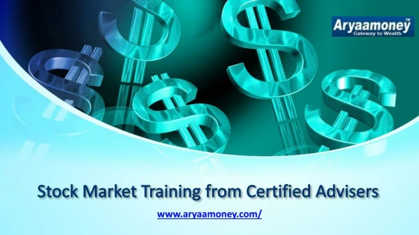 Stock market training from certified advisers