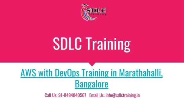 AWS with DevOps Training in Marathahalli