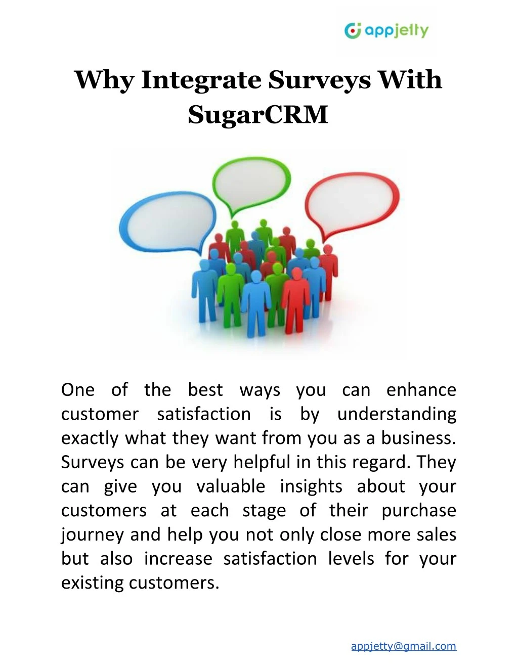 why integrate surveys with sugarcrm