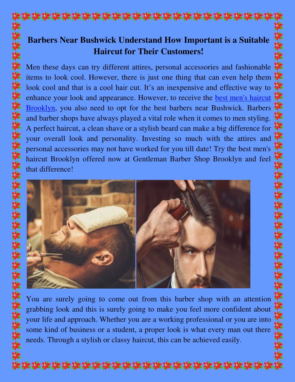 barbers near bushwick understand how important