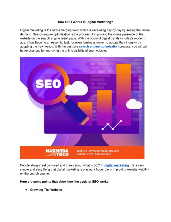 how seo works in digital marketing