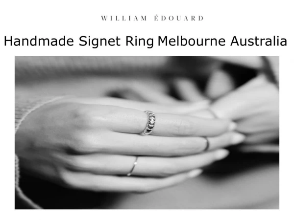 Handmade Signet Ring Melbourne Australia
