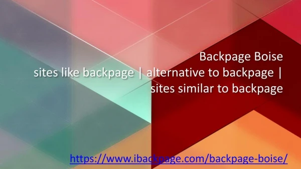 Backpage Boise | sites like backpage | alternative to backpage | sites similar to backpage