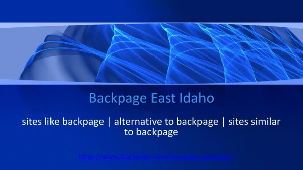 Backpage East Idaho | sites like backpage | alternative to backpage | sites similar to backpage